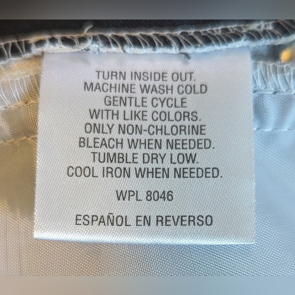 EUC bar III black white/red stripes on sides silver tone buttons open to knee - Picture 11 of 12